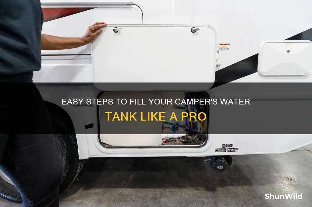 how to fill water camper