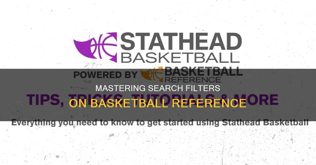 how to filter search results on basketball reference