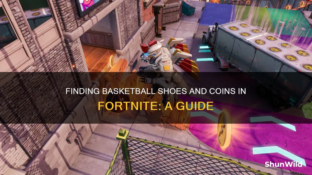 how to find a basketball shoe and coins in fornite