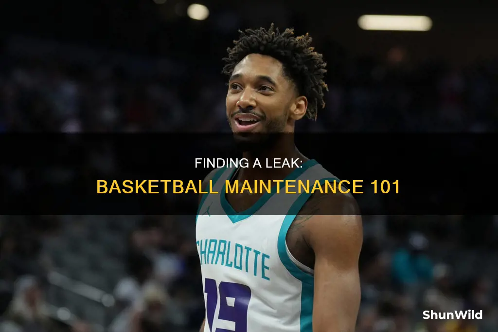 how to find a leak in a basketball