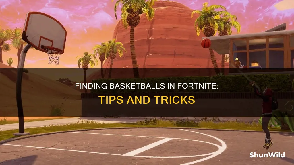 how to find basketballs in fornite