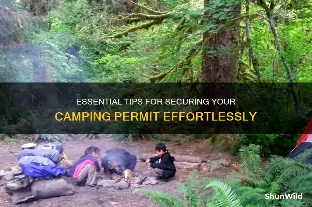 how to find camping permit