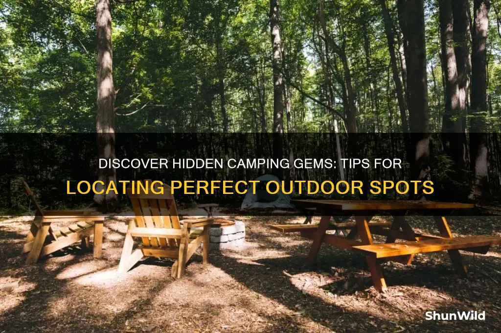 how to find camping spots