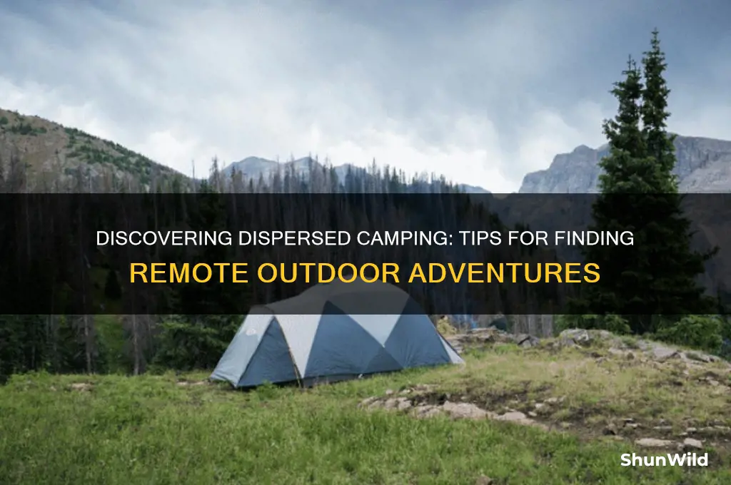how to find dispersed camping