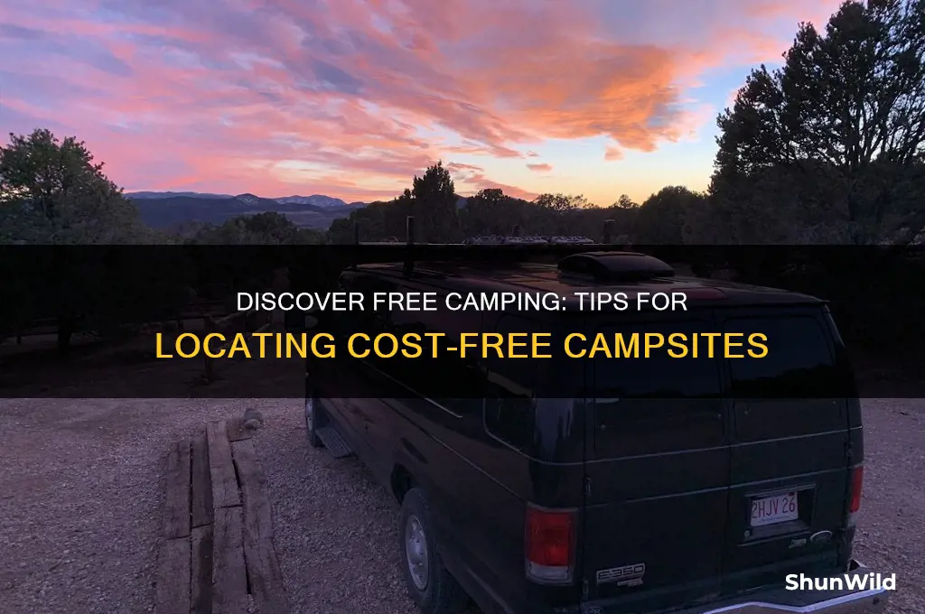 how to find free campsites