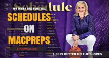 MacPreps: Finding Girls Basketball Schedules Easily