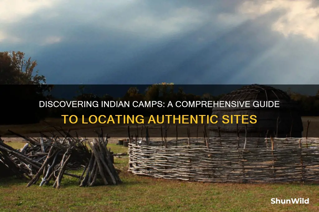 how to find indian camps