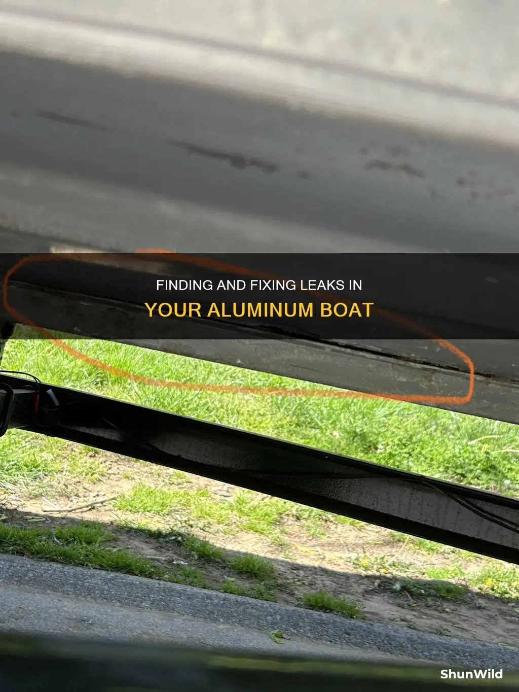 how to find leak in aluminum boat