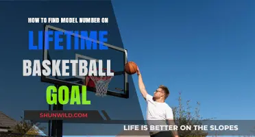 Where's the Model Number on My Basketball Goal?