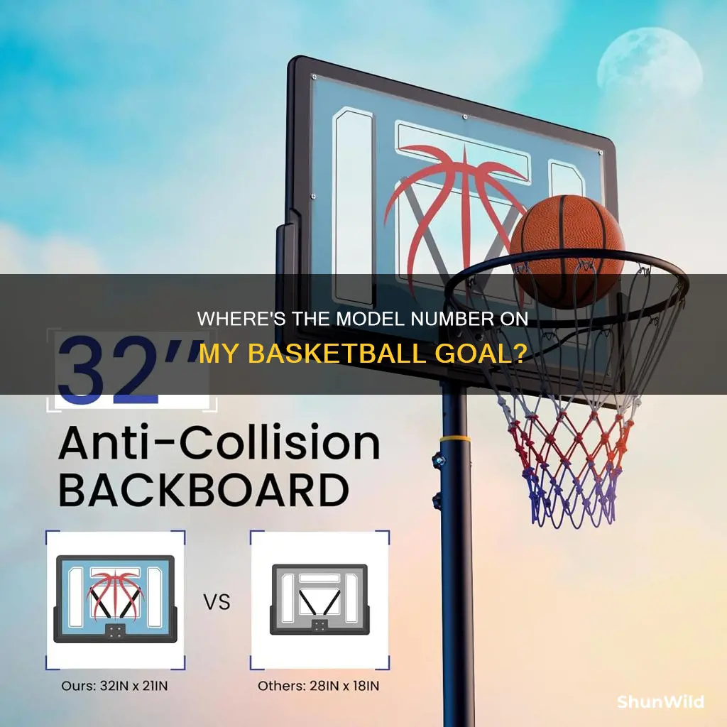 how to find model number on lifetime basketball goal
