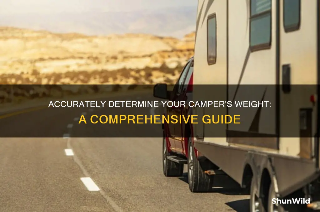 how to find out how much a camper weighs