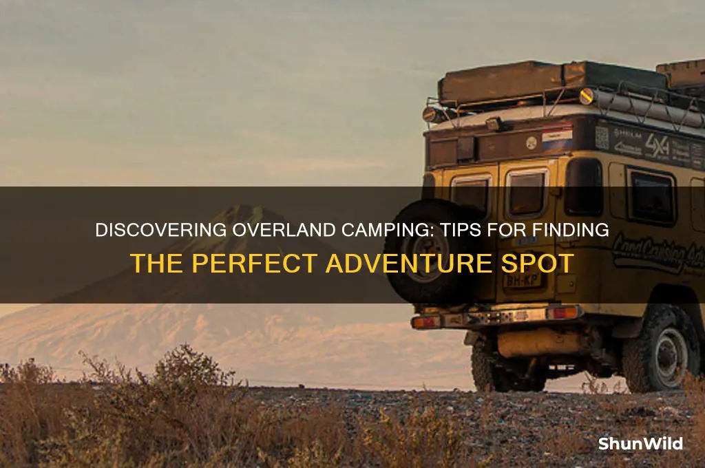 how to find overland camping