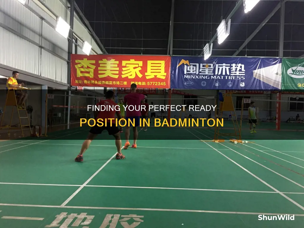 how to find your ready position in badminton