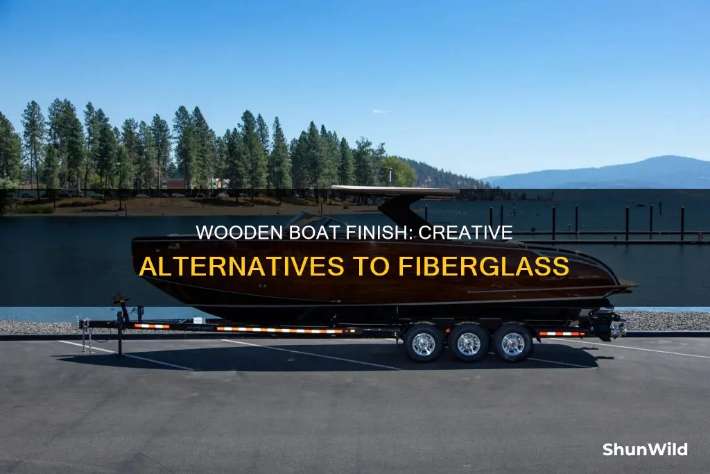 how to finish a wood stripped boat without usin fiberglass