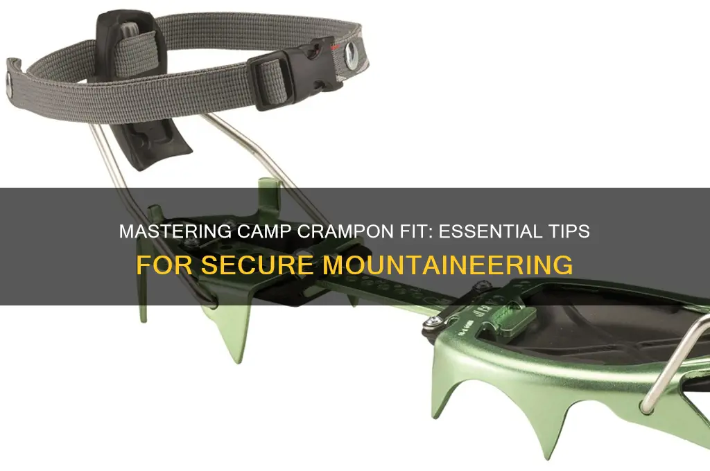 how to fit camp crampons
