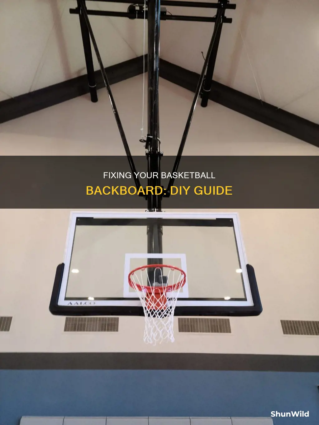 how to fix a backboard basketball