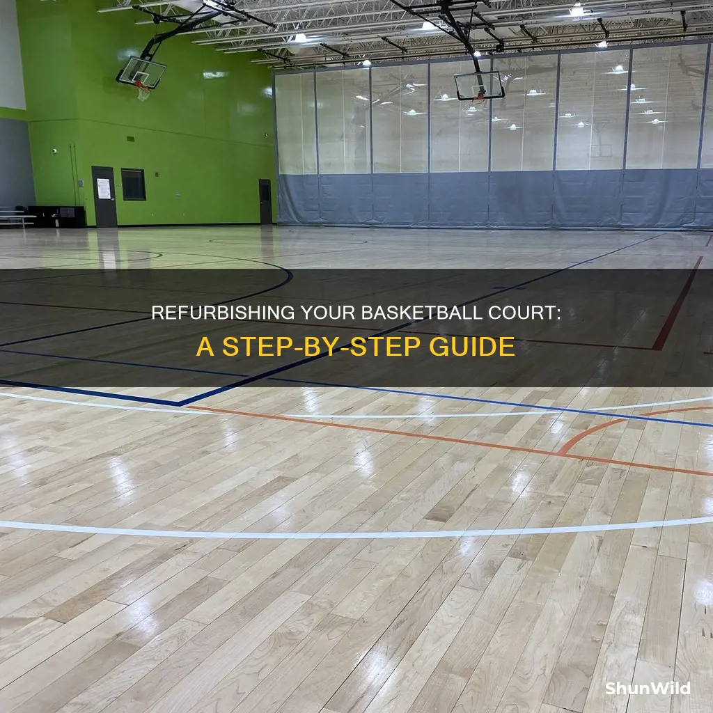 how to fix a basketball floor