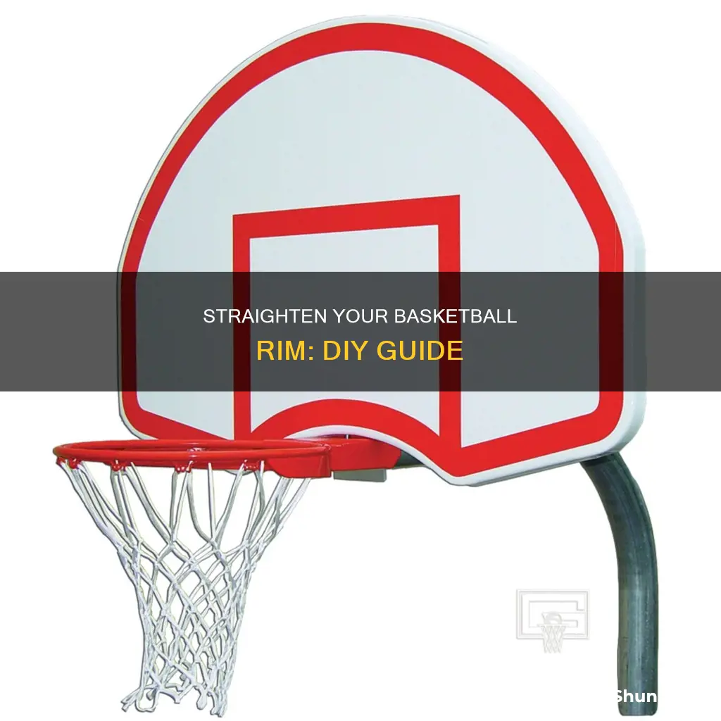 how to fix a bent up basketball rim