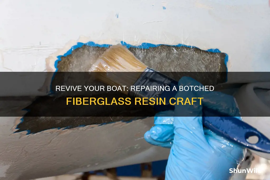 how to fix a botched fiberglass resin boat