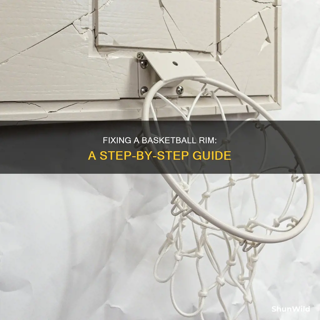 how to fix a broken basketball rim
