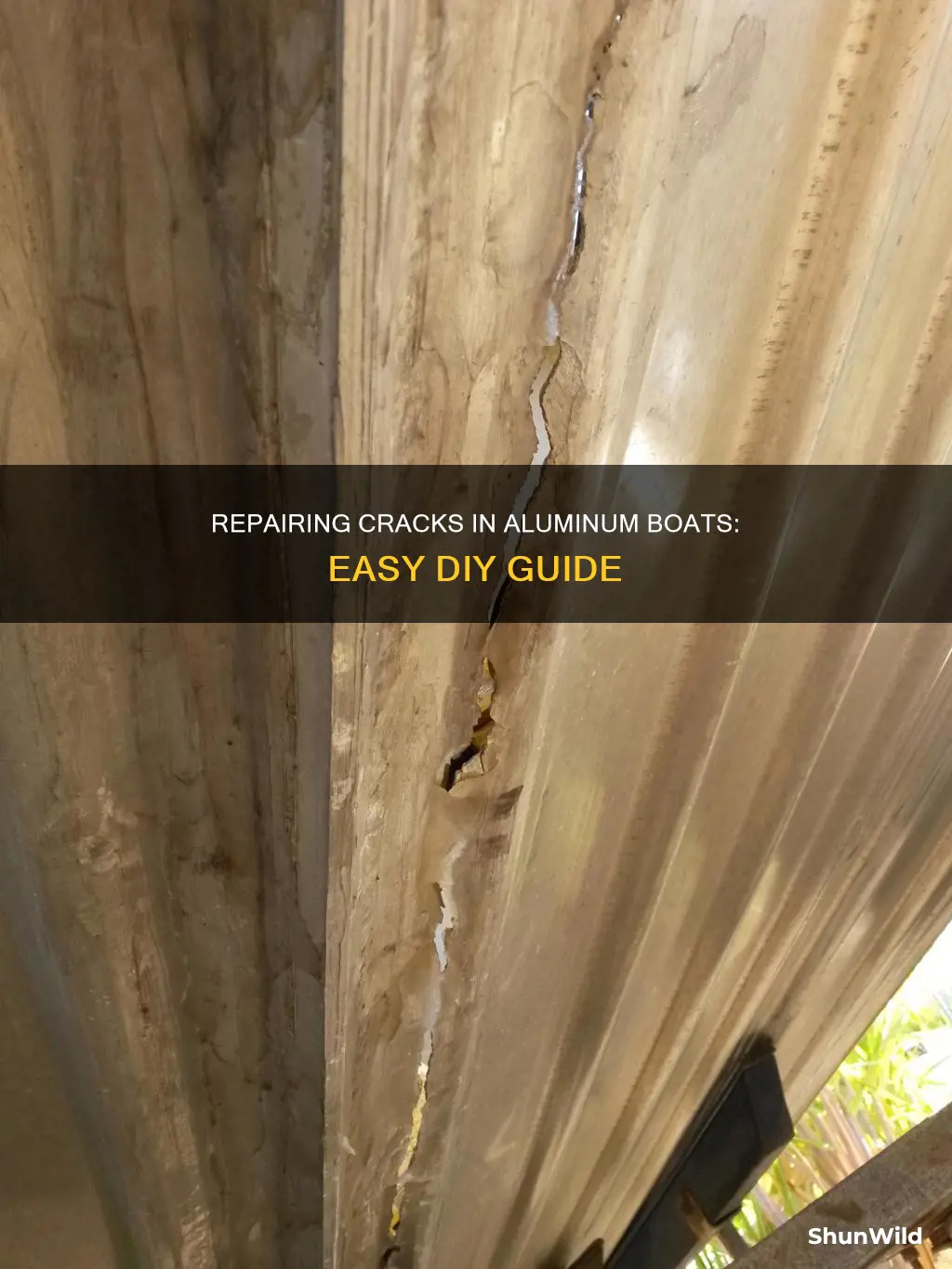 how to fix a crack in a aluminum boat