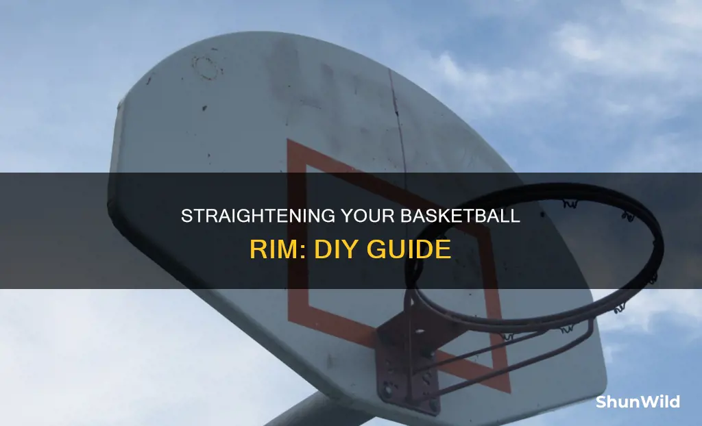 how to fix a crooked basketball rim