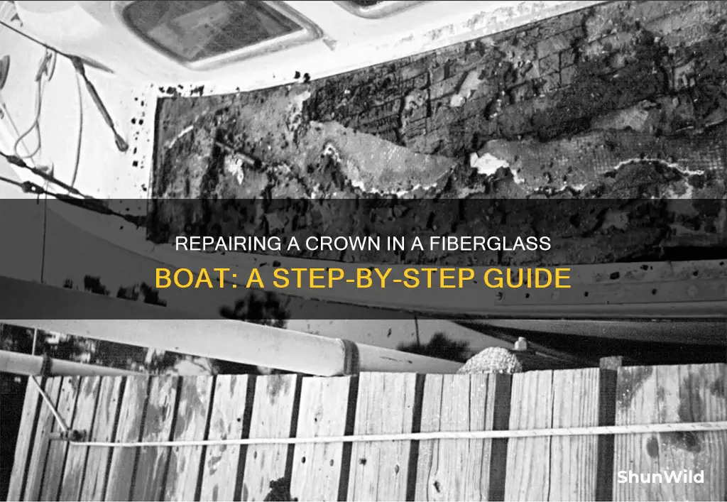 how to fix a crown in fiberglass boat