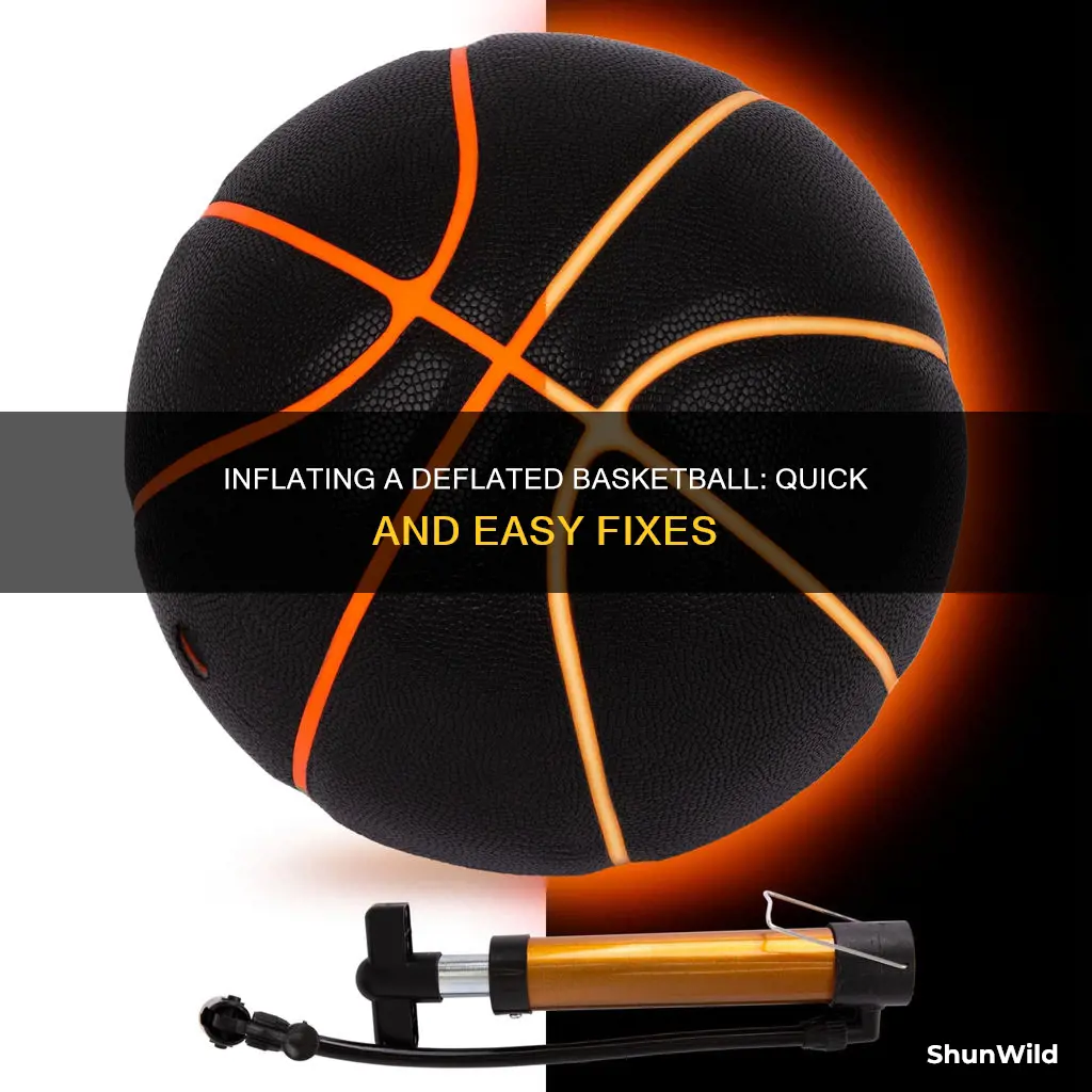 how to fix a deflated basketball