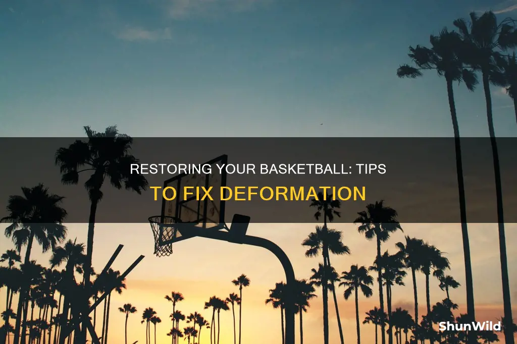 how to fix a deformed basketball