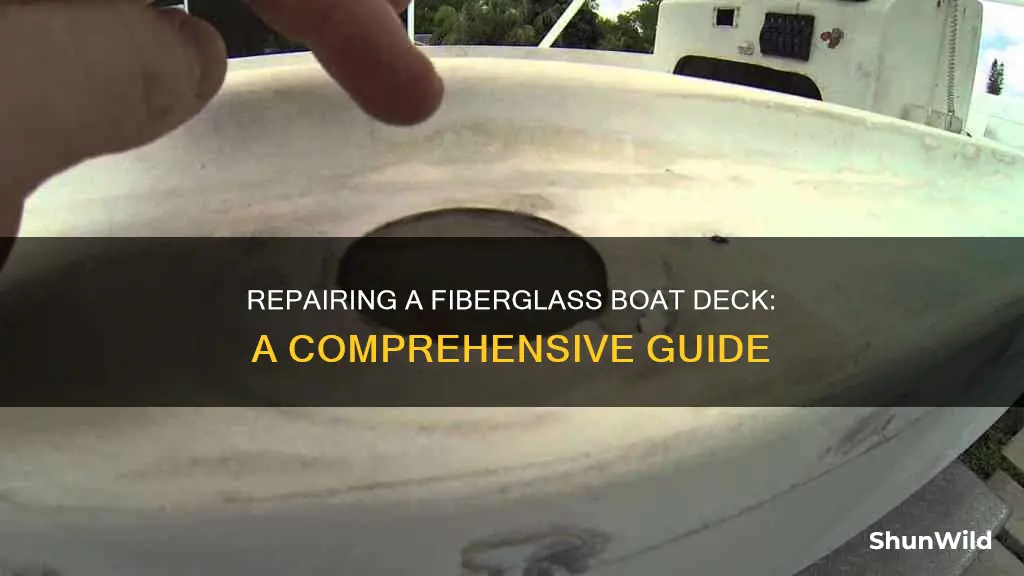 how to fix a fiberglass boat deck