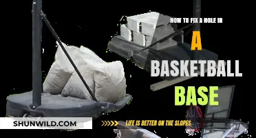 Quickly Repairing a Basketball Base Hole