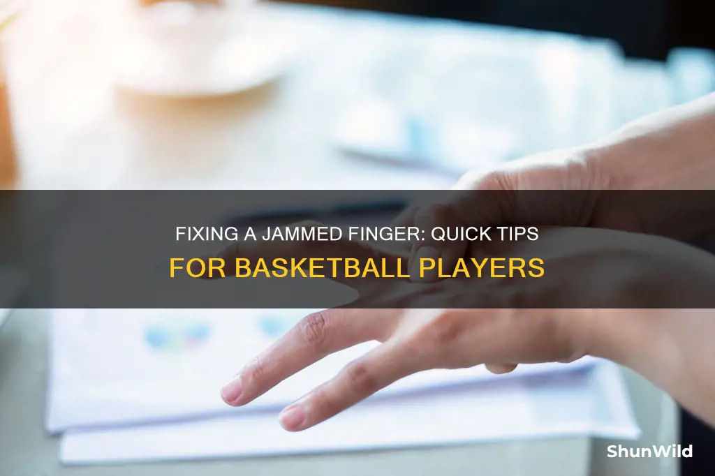 how to fix a jammed finger basketball