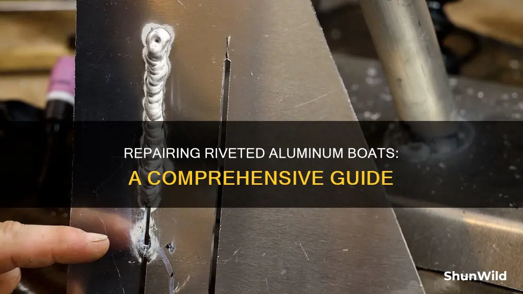 how to fix a riveted aluminum boat