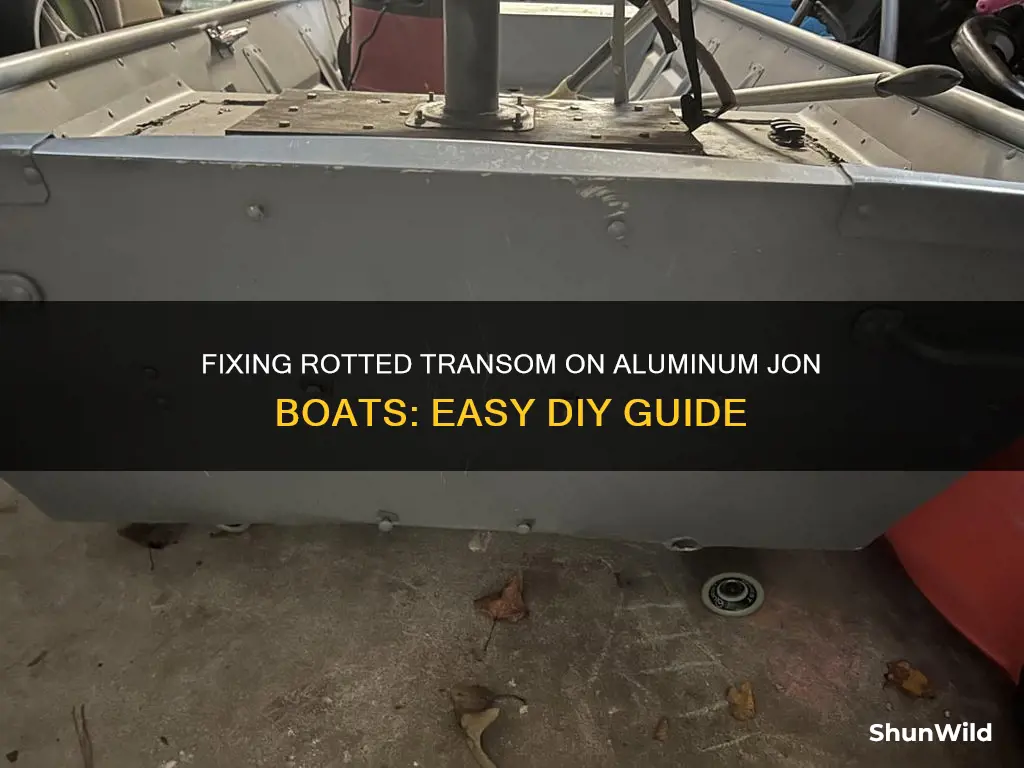 how to fix a rotted transom on aluminum jon boat