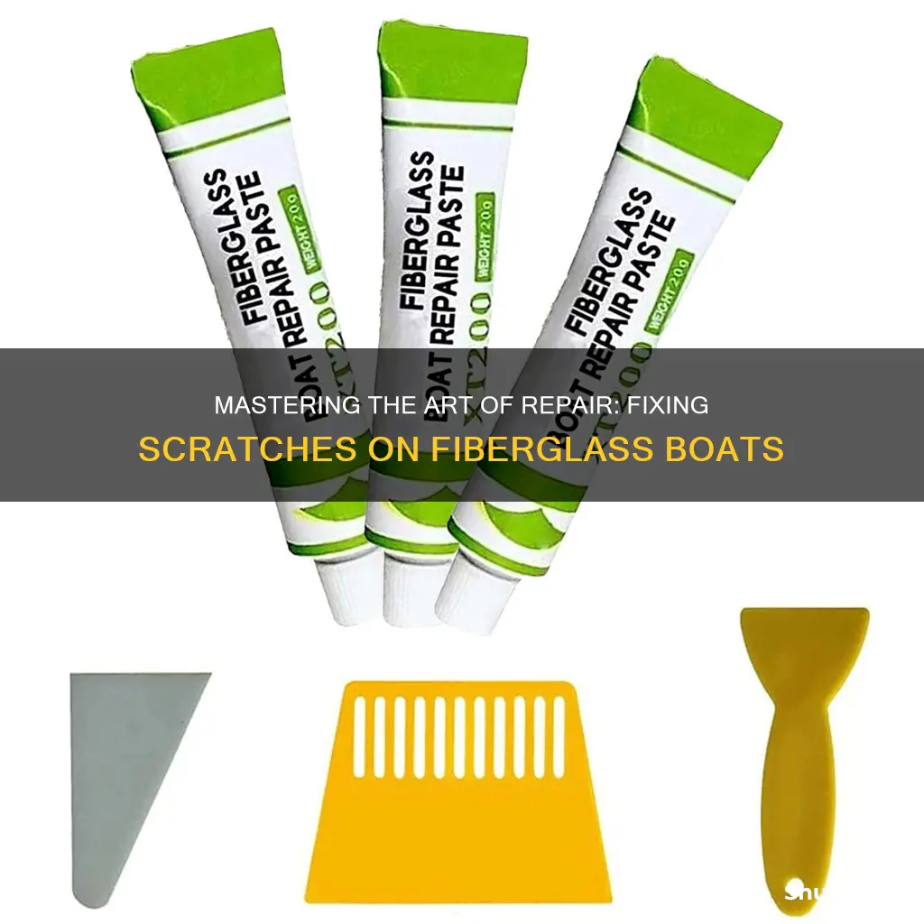 how to fix a scratch on a fiberglass boat