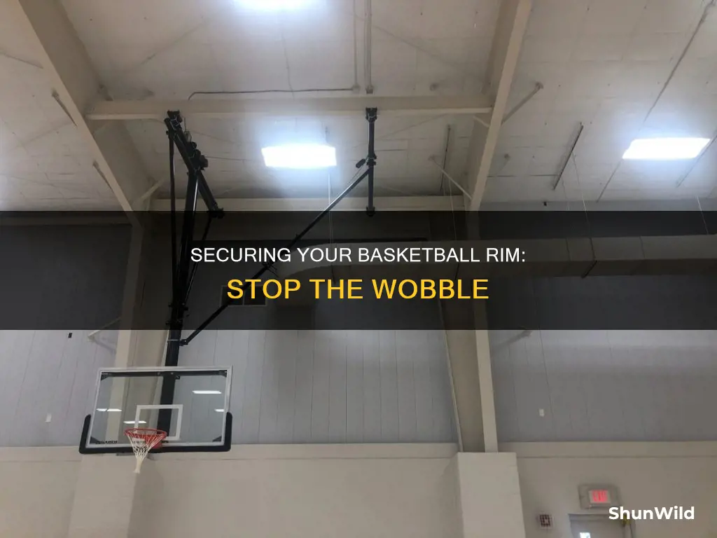 how to fix a wobbly basketball rim