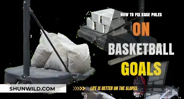 Securing Basketball Goals: Fixing Base Poles