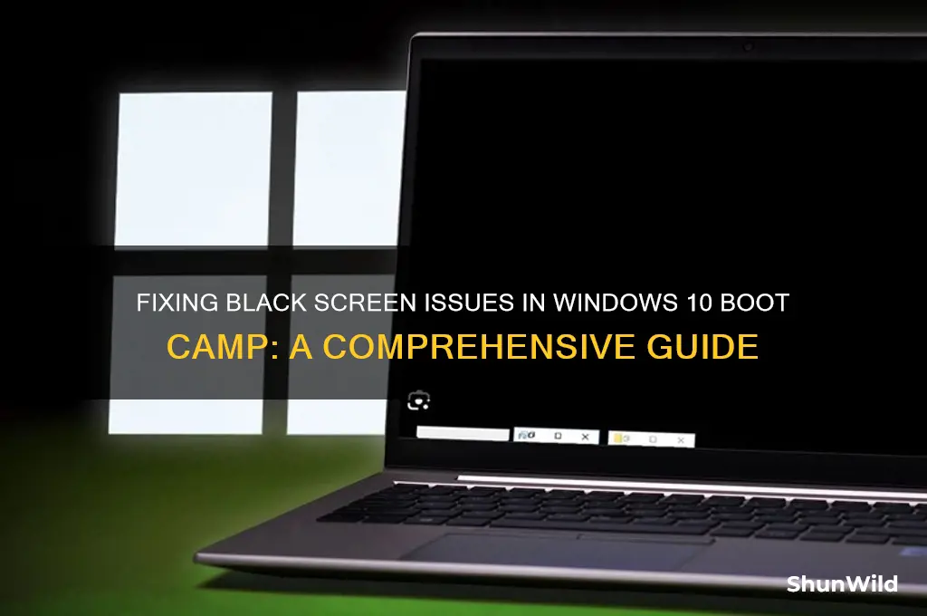how to fix black screen in windows 10 boot camp