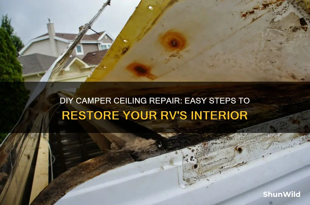 how to fix camper ceiling