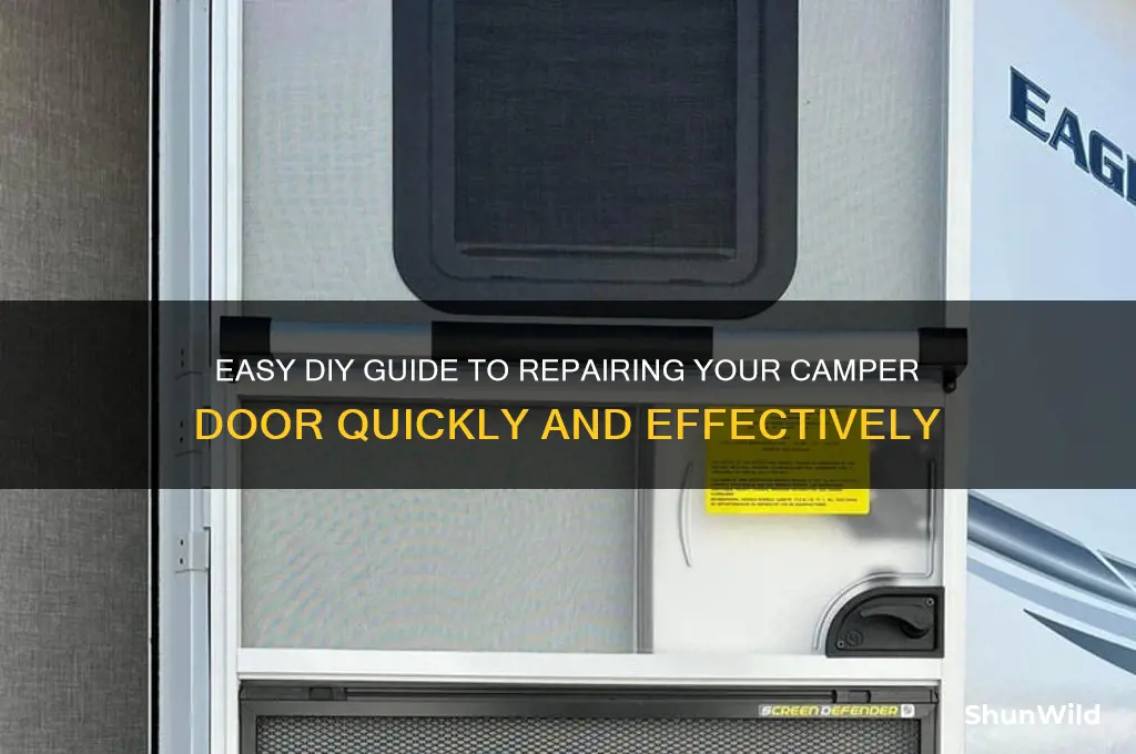 how to fix camper door
