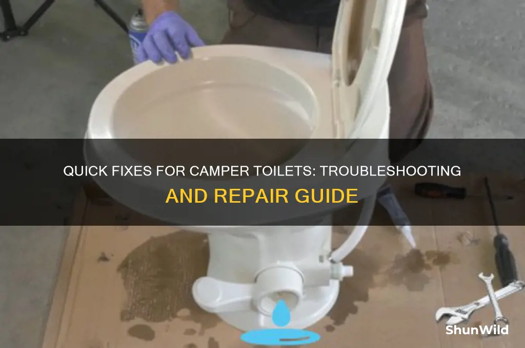 how to fix camper toilet