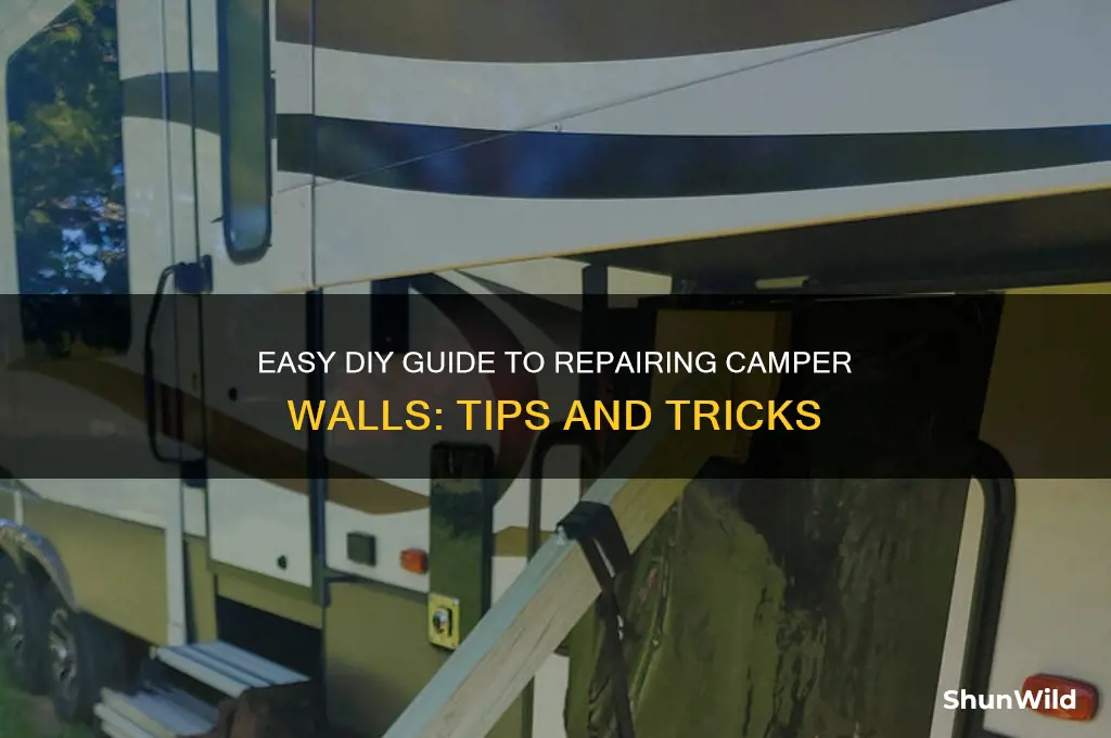 how to fix camper wall