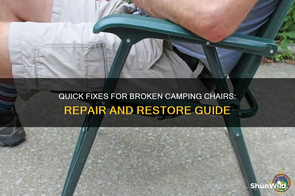 how to fix camping chair