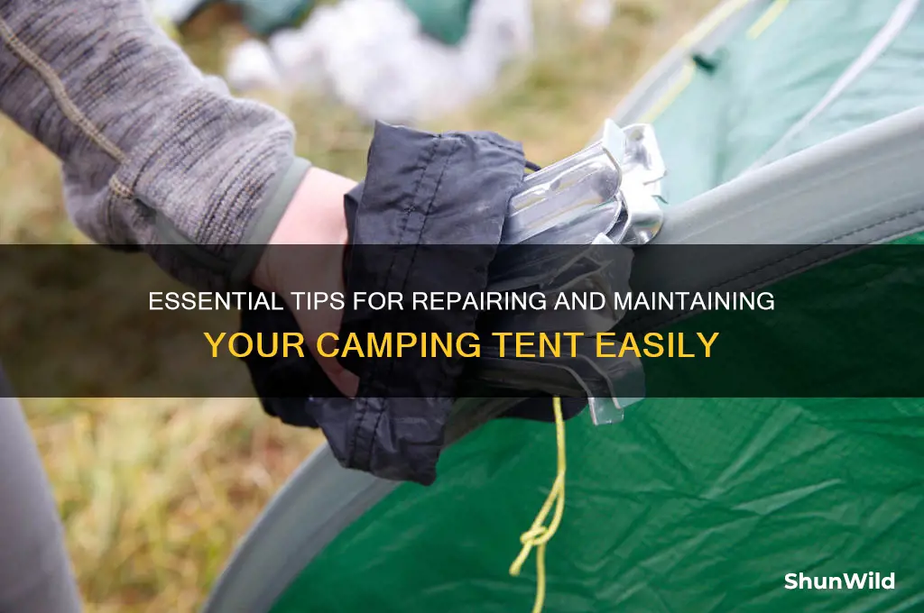 how to fix camping tent
