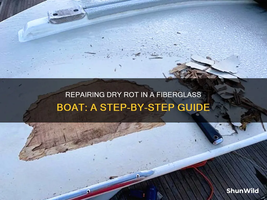 how to fix dry rot in fiberglass boat