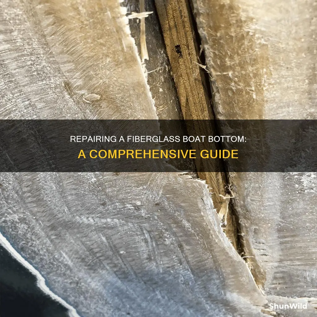 how to fix fiberglass boat bottom