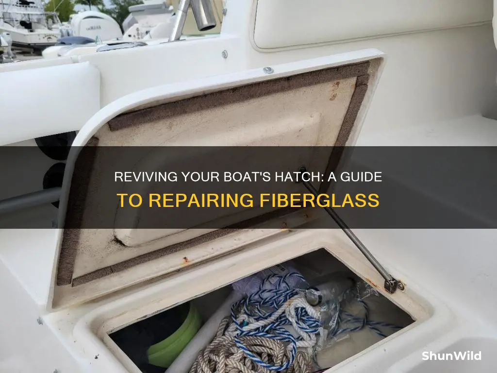 how to fix fiberglass boat hatch