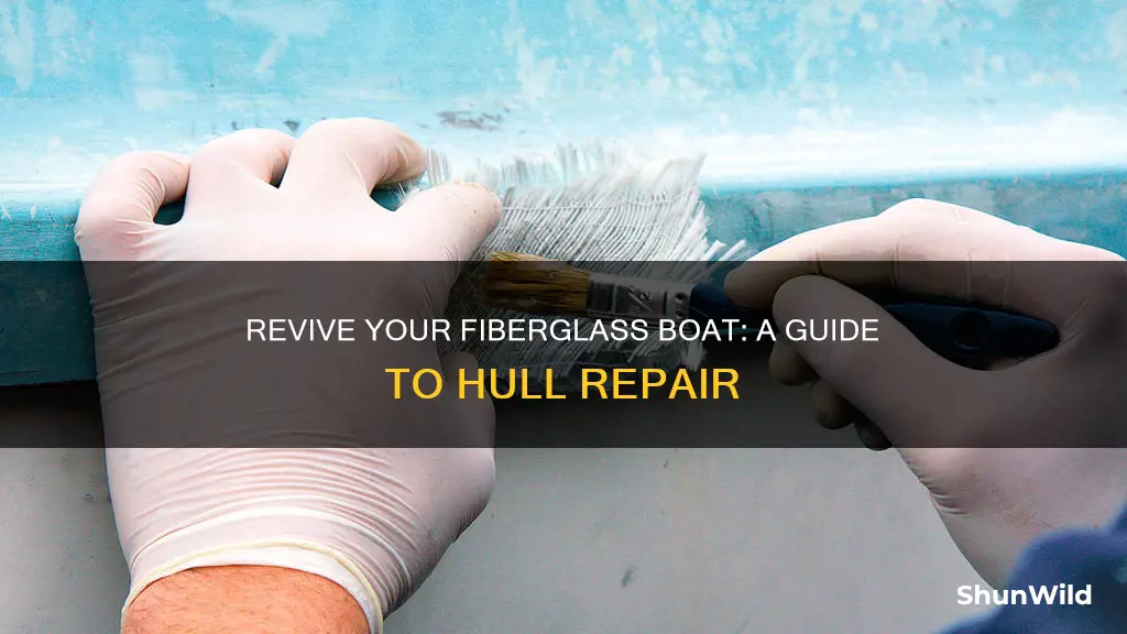 how to fix fiberglass boat hull