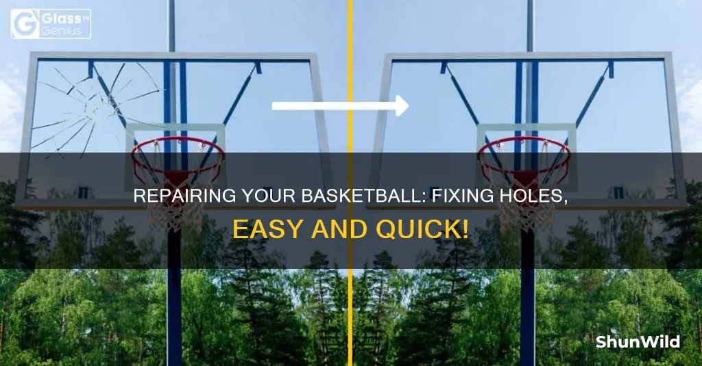 how to fix hole in a basketball