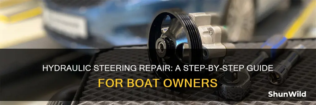 how to fix hydraulic steering work on a boat